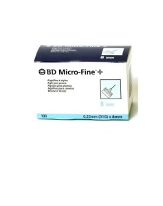 BD Microfine Tw 0,25X8mm...
